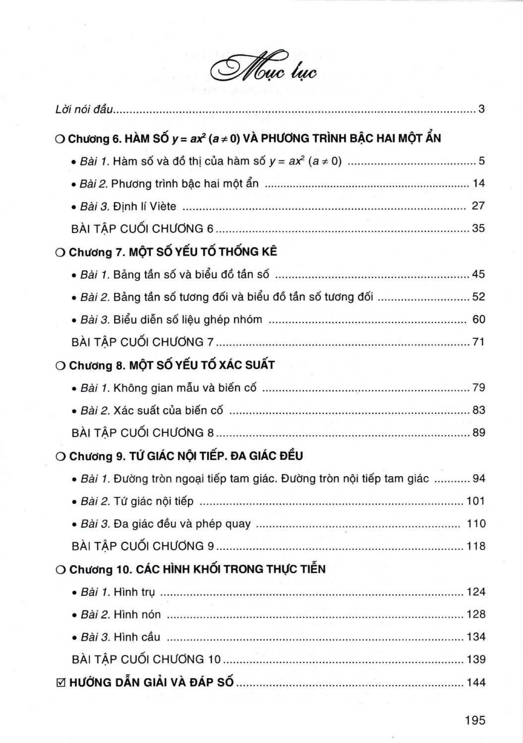 HƯỚNG DẪN HỌC VÀ PHƯƠNG PHÁP GIẢI TOÁN LỚP 9 - TẬP 2 (Bám sát SGK Chân trời sáng tạo)